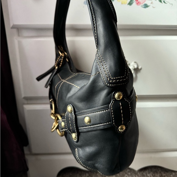 Coach Black Leather Hampton Ergo Shoulder Bag - Picture 3 of 15